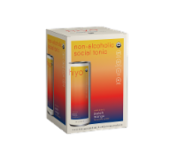 Hiyo® Peach Mango Non-Alcoholic Seltzer Cans Perspective: Main