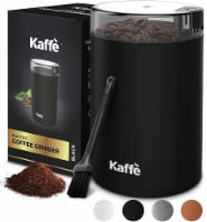 Electric Coffee Grinder - Matte Black - 3oz Capacity. Easy On/Off. Cleaning Brush Incl.