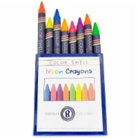 Color Swell Neon Crayon Pack - One Box of Fun Neon Crayons (8 Crayons per Box)