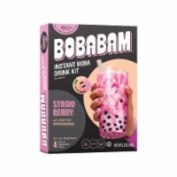 BobaBam® Strawberry Instant Boba Drink Packs Perspective: Main