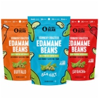 Crunchy Roasted Edamame (Variety) - Healthy Snacks, Keto Protein Gluten-Free & Vegan (3 Pk)