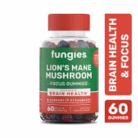 Fungies® Lion's Mane Mushroom Gummies Blueberry and Strawberry - 60 Pectin Gummies Perspective: Main