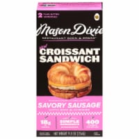 Mason Dixie® Savory Sausage With Egg & Cheese Croissant Sandwich Perspective: Main