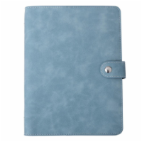 Vegan Leather Organizational Notebook - Sky Blue