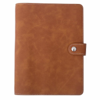 Vegan Leather Organizational Notebook - Hazelnut Brown