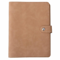 Vegan Leather Organizational Notebook - Caramel Beige