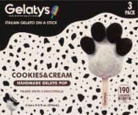 Gelatys Cookies & Cream Gelato Pops
