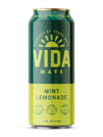 Yerba Maté Vida Maté Lemon Mint Energy Drink Can Perspective: Main