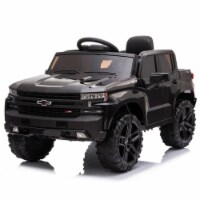 Dakott Chevy Silverado 4 x 4 Big Wheels Trail Boss Ride On Monster Truck, Black