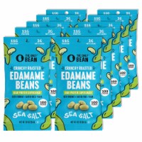 Crunchy Roasted Edamame (Sea Salt), Healthy Snacks, Keto Gluten-Free & Vegan, 0.9 oz (10 Pk)