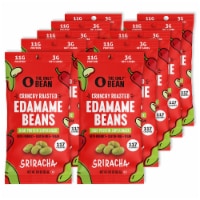 Crunchy Roasted Edamame (Sriracha), Healthy Snacks, Keto Gluten-Free & Vegan, 0.9 oz (10 Pk)