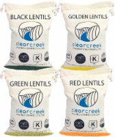 Clear Creek Black Beans, 5 LBS Cotton Drawstring Bag