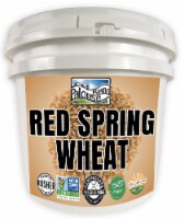 Palouse Brand Hard Red Spring Wheat Berries, 25 LBS Bucket Long Term Food Storage