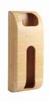 Manterio Bamboo Wall-Mounted Bag Saver - Plastic Bag Organizer