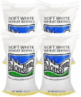 Palouse Brand Soft White Wheat Berries, 100 LBS (4 - 25 LB Bags)