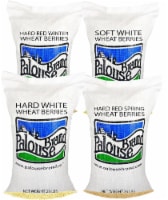 Palouse Brand Wheat Berries: Soft White, Red Spring, Red Winter, Hard White, 100 lbs total