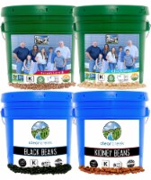 Clear Creek 100 LB Lentil Bundle: Beluga, Gold, Green, Red Lentils each in 25 LB Buckets