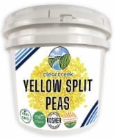 Clear Creek Yellow Split Peas, 25 LB Bucket for Long Term Food Storage