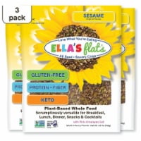 Ella's Flats™ Sesame Original Flavor All Seed Savory Crackers Multipack