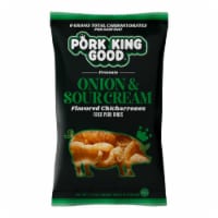 Pork King Good® Onion & Sour Cream Pork Rinds Perspective: Main