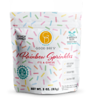 Low Carb Rainbow Sprinkles, No Sugar Added Keto Sprinkles with All Natural Coloring, Diabetic