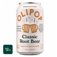 Olipop® Classic Root Beer Soda Can Perspective: Main