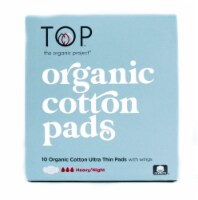 TOP Super Absorbency Organic Cotton Ultra Thin Period Pads with Wings