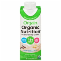 Orgain Organic Nutrition Sweet Vanilla Bean Shake Perspective: Main