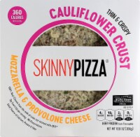 SkinnyPizza Thin & Crispy Cauliflower Crust Mozzarella & Provolone Cheese Pizza Perspective: Main