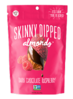 SkinnyDipped Almonds Dark Chocolate Covered Raspberry Almonds Perspective: Main