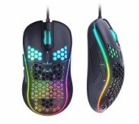 USB RGB Gaming Mouse, Honeycomb Lightweight Gaming Mouse 7200DPI, RGB Backlit and 6 Programma