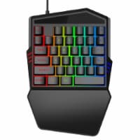 SANOXY One-Hand Gaming Keyboard With Backlight 35 Keys Keyboard For Pc Computer Android Windo