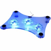 SANOXY 3 Fans USB Cooler Cooling Pad Stand LED Light For Laptop PC Notebook