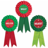 Ugly Sweater Contest Award Ribbon - Multi Pack