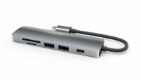 SANOXY 6 in 1 USB-C Hub Type-C to HDMI + 2x USB3.0 + PD + TF + SD Adapter