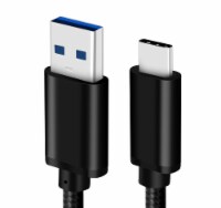SANOXY Braided USB 3.0-USB Type C Fast Charging Data Sync Cable  [3ft], Black