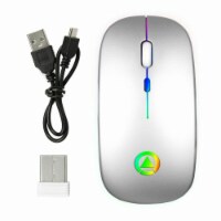 2.4GHz Wireless Optical Mouse USB Rechargeable RGB Cordless Mice For PC Laptop