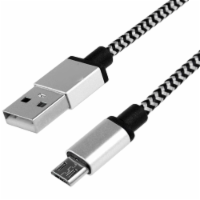 1M / 3FT Micro USB Fast Charger Data Sync Cable Cord (Silver)