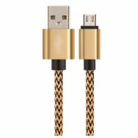 3M / 10FT Micro USB Fast Charger Data Sync Cable Cord (Gold)