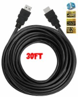 HDMI Cable 1.4 4K 3D HDTV PC compatible with ONE PS4 High Speed Plug 30 FT FEET Perspective: Main