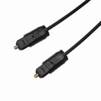 Gold TOSLink Fiber Optical Optic Digital Audio Cable SPDIF Sound Bar Cord (10 ft) (1.5 FT)