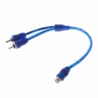2x Pcs 7" RCA Audio Jack Cable Y Adapter Splitter 1 Female to 2 Male Plug OFC