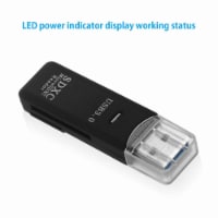 USB 3.0 2 in 1 HighSpeed Memory Card Reader Adapter for Micro SD SDXC TF T-Flash