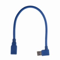 USB 3.0 Right Angle Male to USB 3.0 Female Extension Cable 1 FT Super Speed FAST
