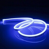 12V Flexible LED Strip Waterproof Sign Neon Lights Silicone Tube (5M - 16.4 FT) blue