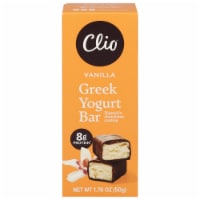 Clio Chocolate Wrapped Vanilla Greek Yogurt Bar