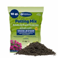 PittMoss Peat-Free Lightweight Plentiful Organic Potting Mix For Gardening, 10 Quart Bag