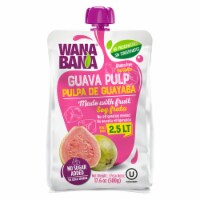 Wanabana 100 Percent Real and Natural Fruit Pulp for Juice Making, Guava, 17.64 Ounce