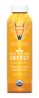 Garden of Flavor Cold-Pressed Energy Turmeric Root Ginger Root Juice Perspective: Main