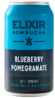 Elixir Blueberry Pomegranate Kombucha Beverage Perspective: Main